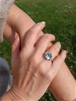 Vicenza - Piazzetta Palladio 2 - Ring Crivelli Woman Acquamarina in White Gold Acquamarina 3.4 Ct 372-3698-GL ACQ - 372-3698-GL ACQ